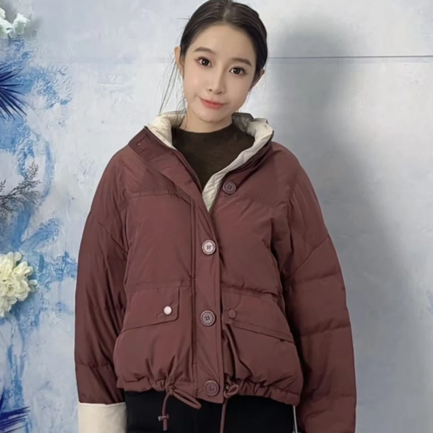 样衣鸭绒短款羽绒服清仓 不退换 个别会有瑕疵 介意勿拍