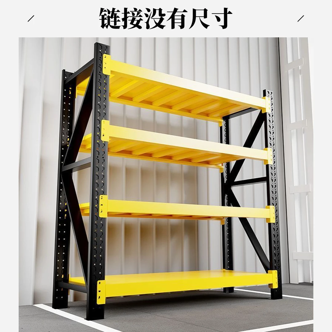 2大客户链接货架仓库快递架收纳架钢制仓库仓储货架重工加厚调节
