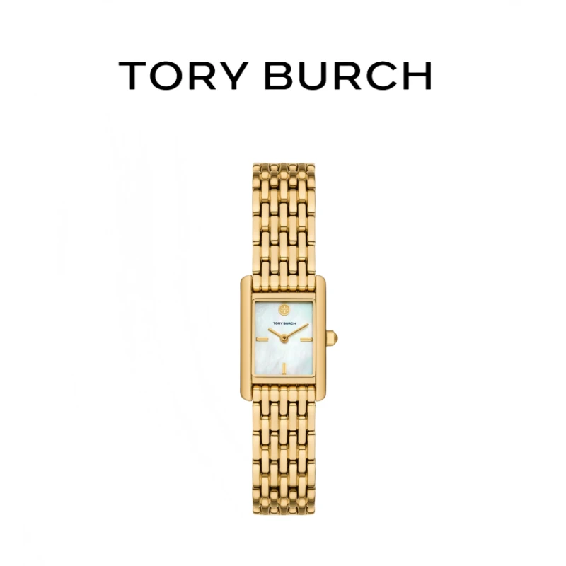 Tory Burch汤丽柏琦优雅链条石英手表小方表精美女士腕表TBW1082
