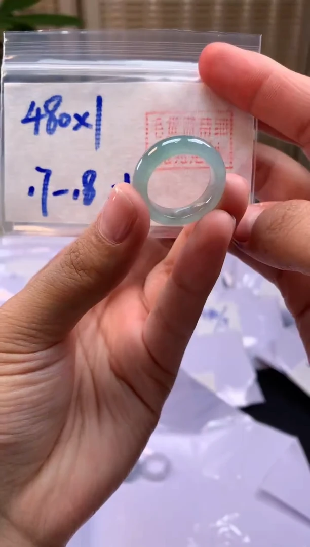 【闪购商品】定制翡翠未镶嵌戒圈#480元-毛货需精细抛光