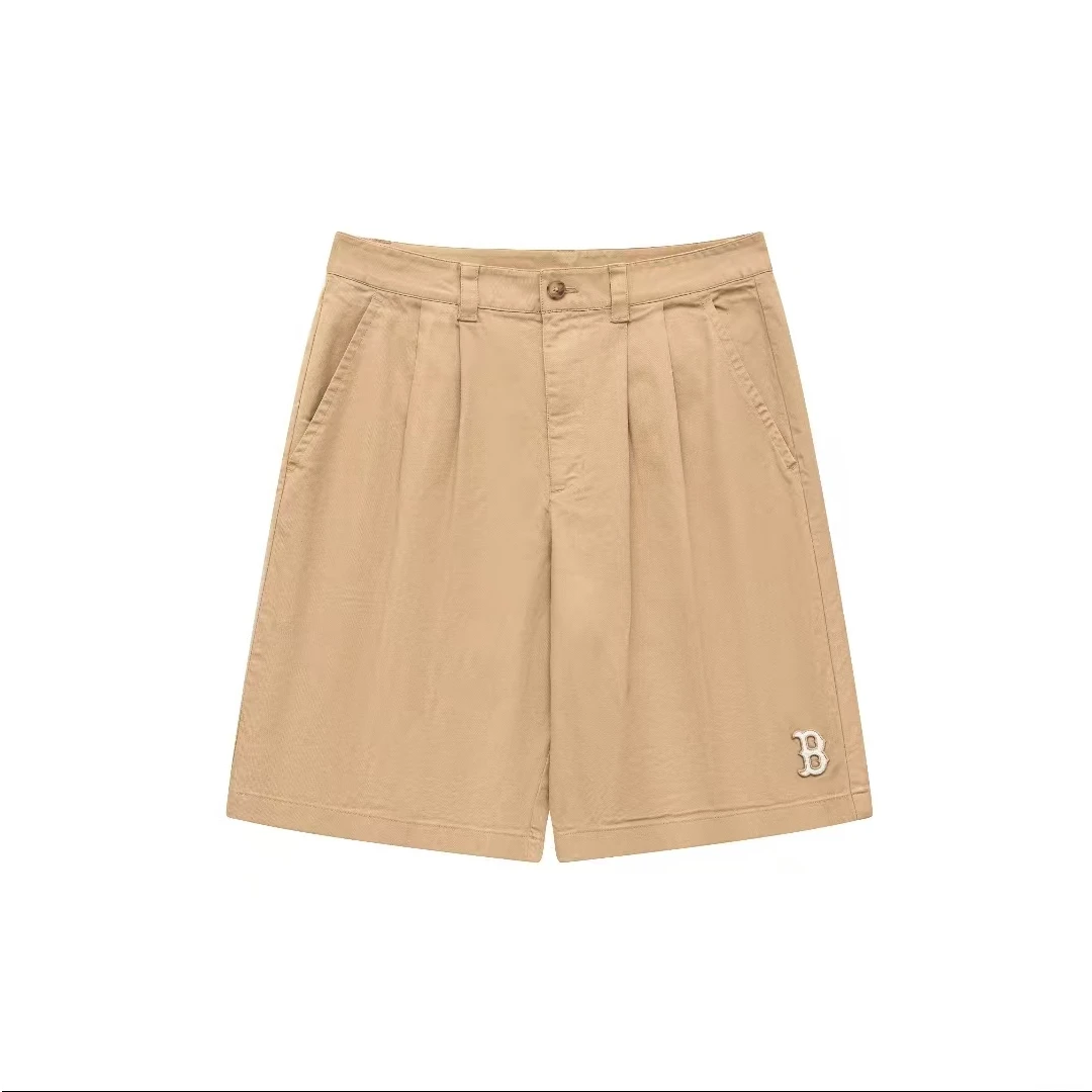 MLBMLB波士顿红袜队纯色小标Logo刺绣运动休闲短裤3LSMB0633