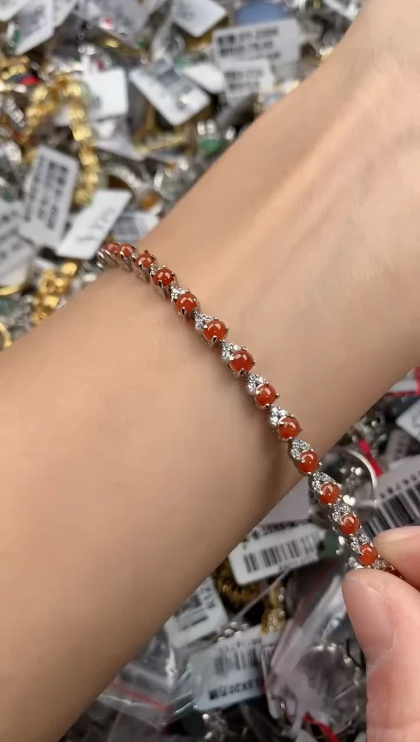 银S925镶嵌戒指翡翠222-----*7