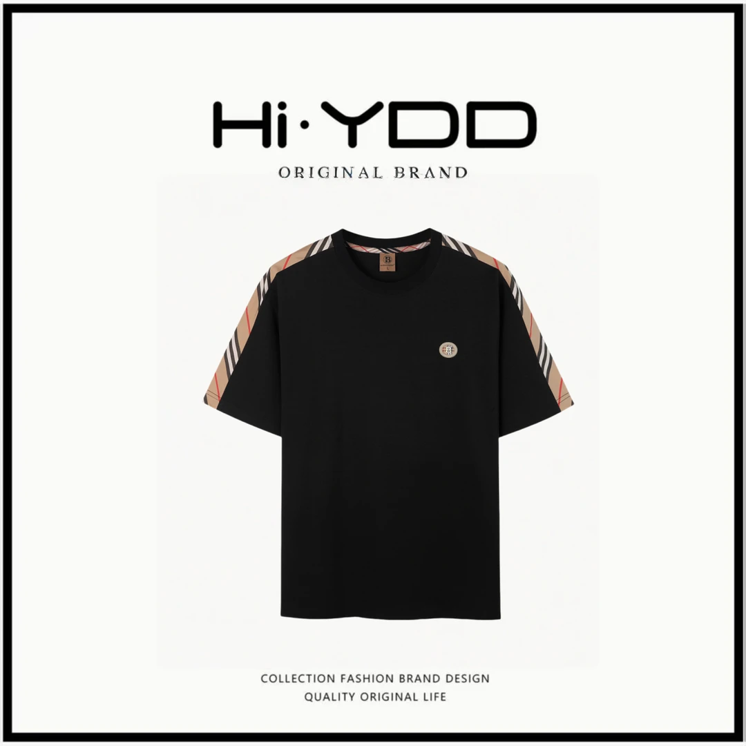 夏季休闲条纹宽松舒适新款圆领短袖B818-2