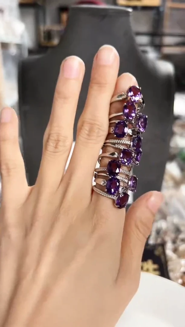 【闪购商品】淡水珍珠珠宝奇石未镶嵌JF戒指一个随机发