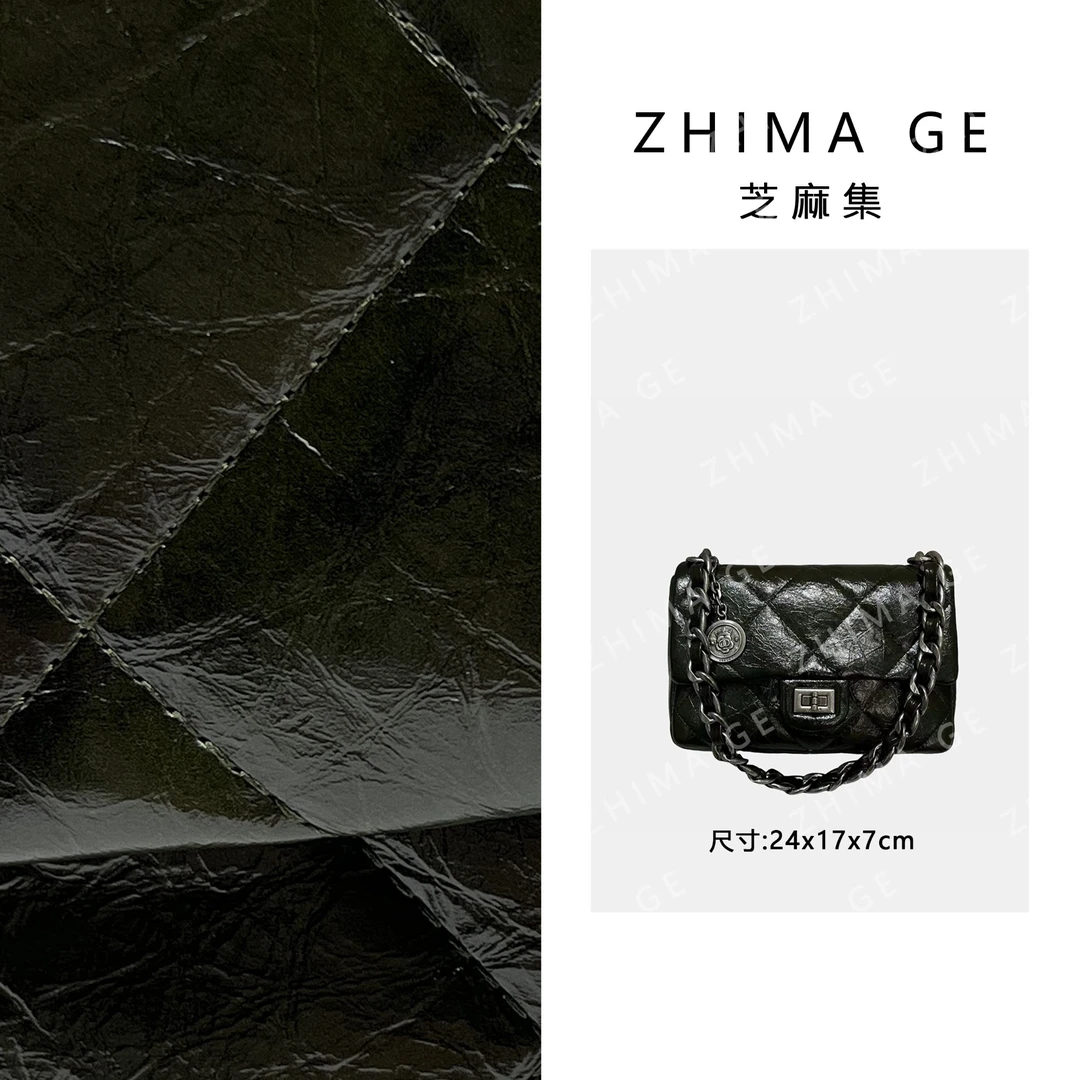 【芝麻集】ZT-D9613-B-布拉绿RAIN.CUN潮流时尚百搭腋下斜跨女包