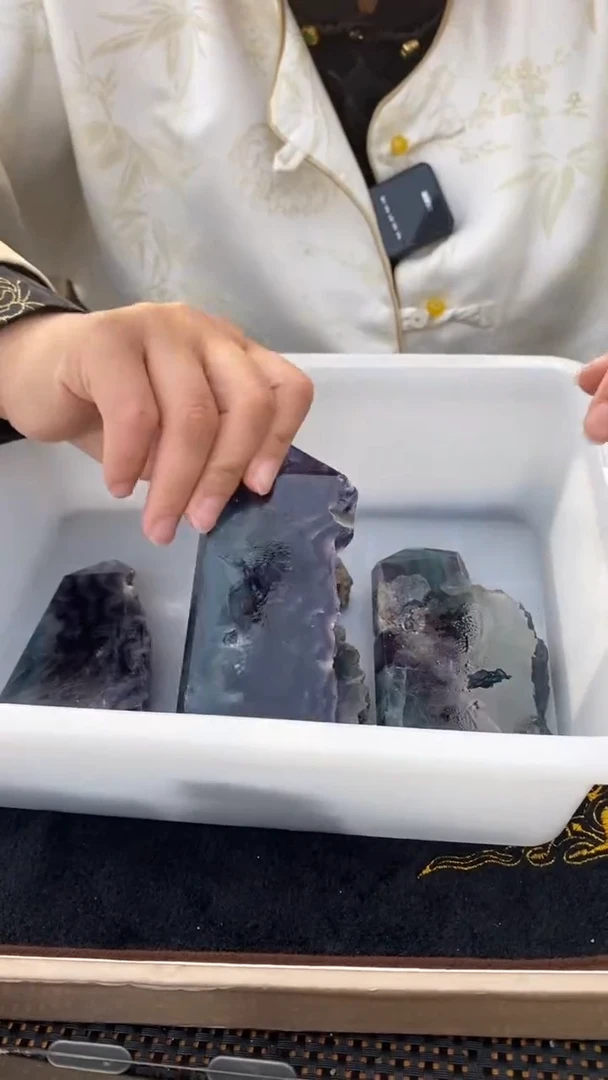 【闪购商品】萤石柱子未镶嵌萤石柱D151多样性发其一310-320