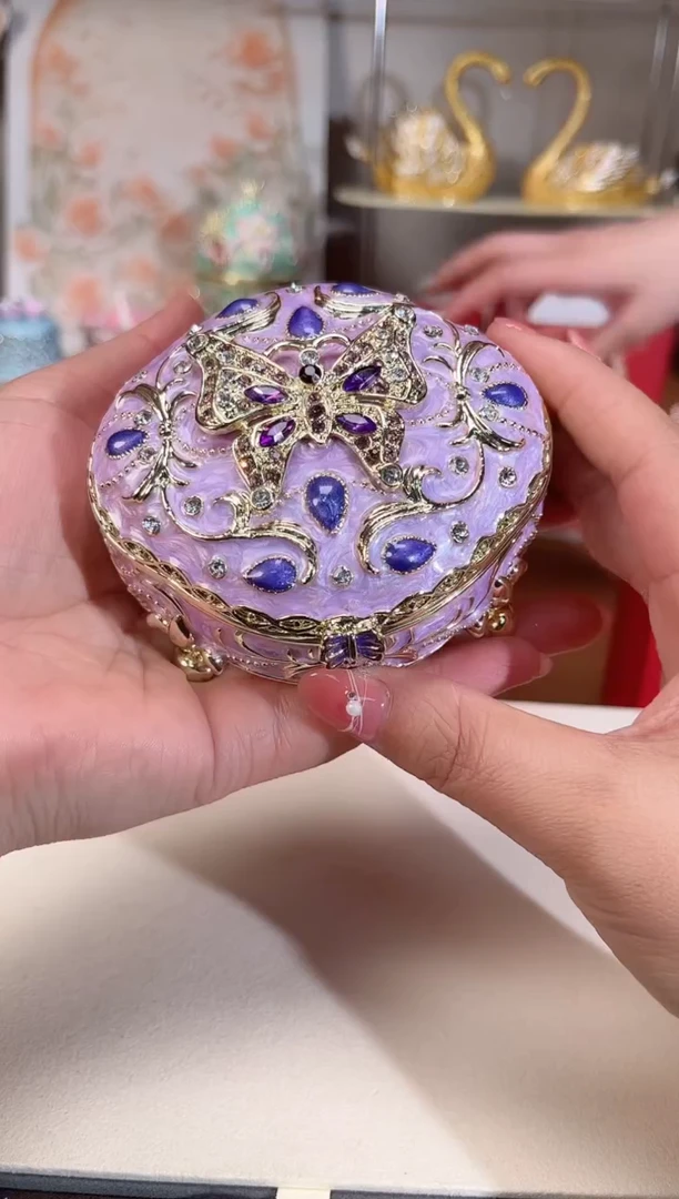 【闪购商品】易尚宝珐琅彩首饰盒