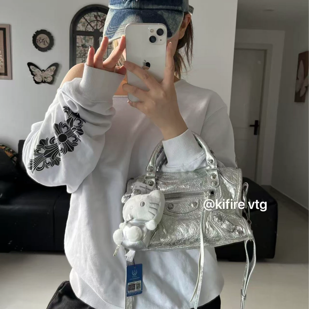 95新 Balenciaga/巴黎世家 【KiFire】 巴黎世家 新款机车单肩包