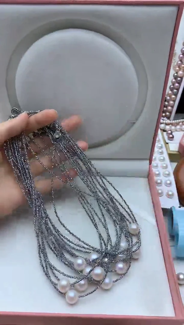 淡水珍珠未镶嵌颈饰多样性发其一