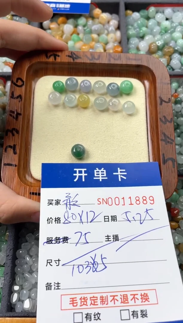 翡翠未镶嵌颈饰00011889