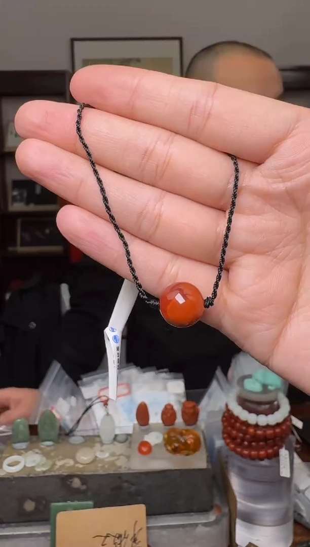 【闪购商品】南红玛瑙挂件未镶嵌2394--13mm+ 多样性发其一