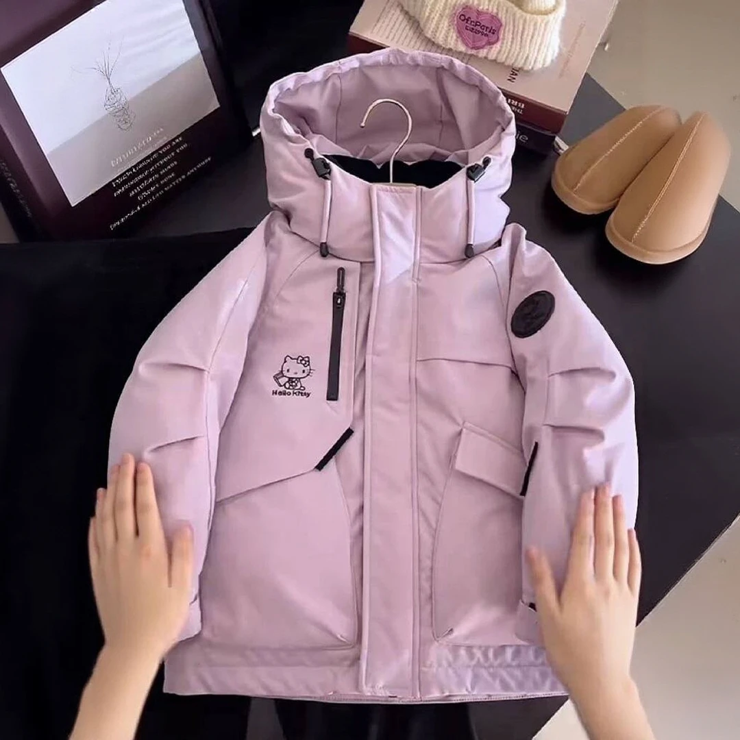 女童棉服冬装2025新款儿童加厚加绒棉衣冲锋衣外套女大童冬季棉袄