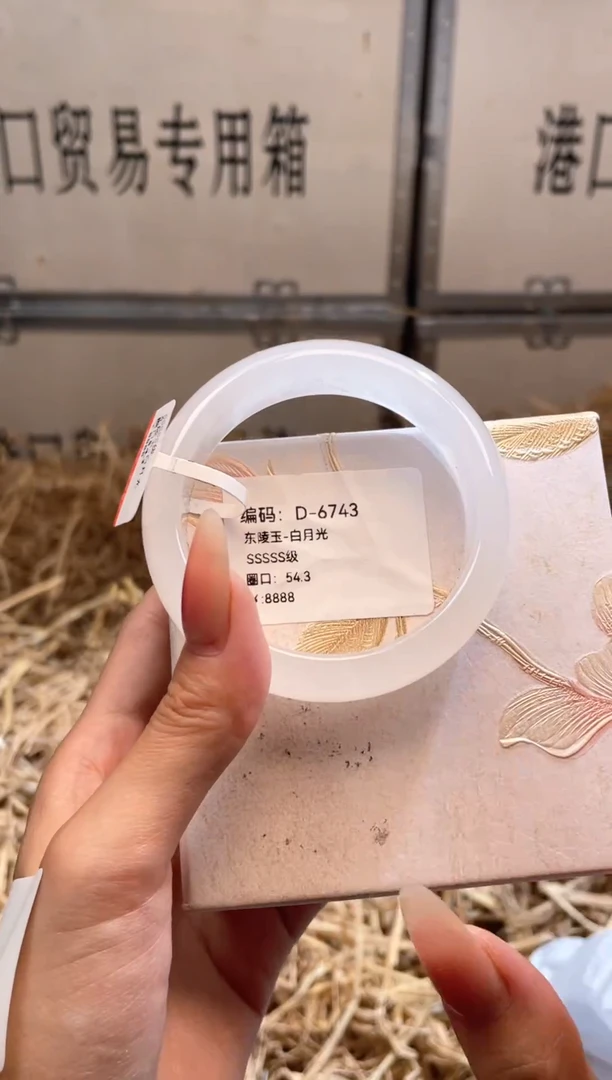 未镶嵌手镯石英质玉D6743