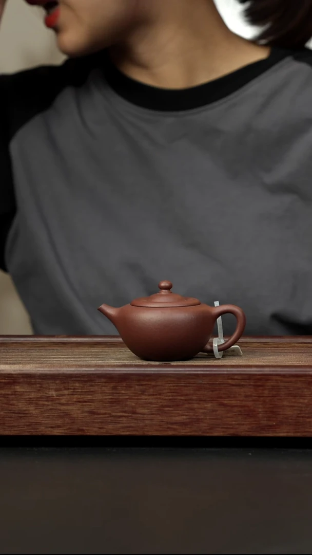 紫砂茶壶老料底槽清 碗灯 独孔