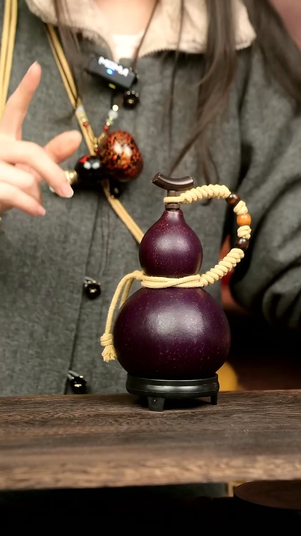 475号中药煮色 500 ml左右 大漆葫芦水壶/酒壶 一物一拍