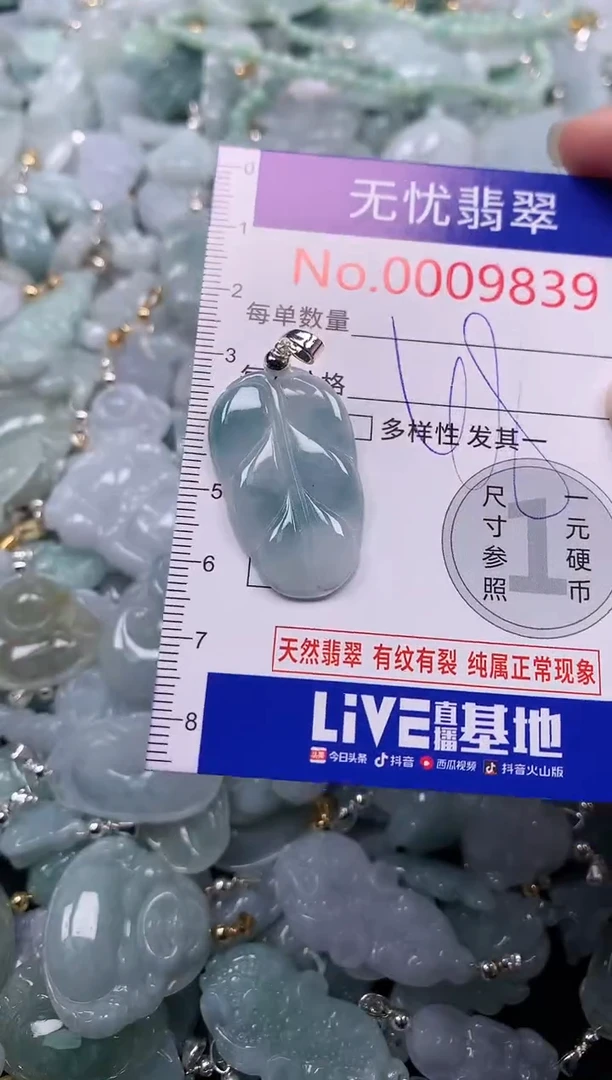 吊坠(不含链)未镶嵌翡翠9839
