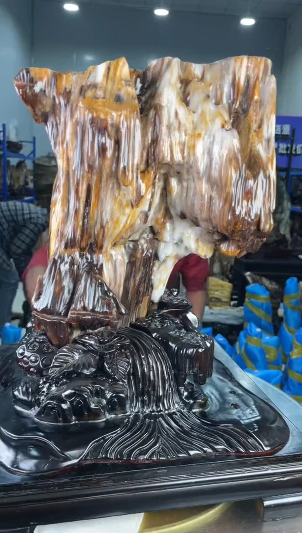 【闪购商品】硅化玉摆件未镶嵌80