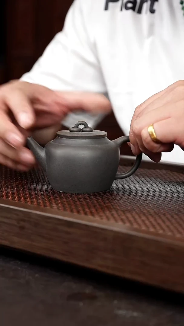 茶壶紫砂岩中泥双圈直流