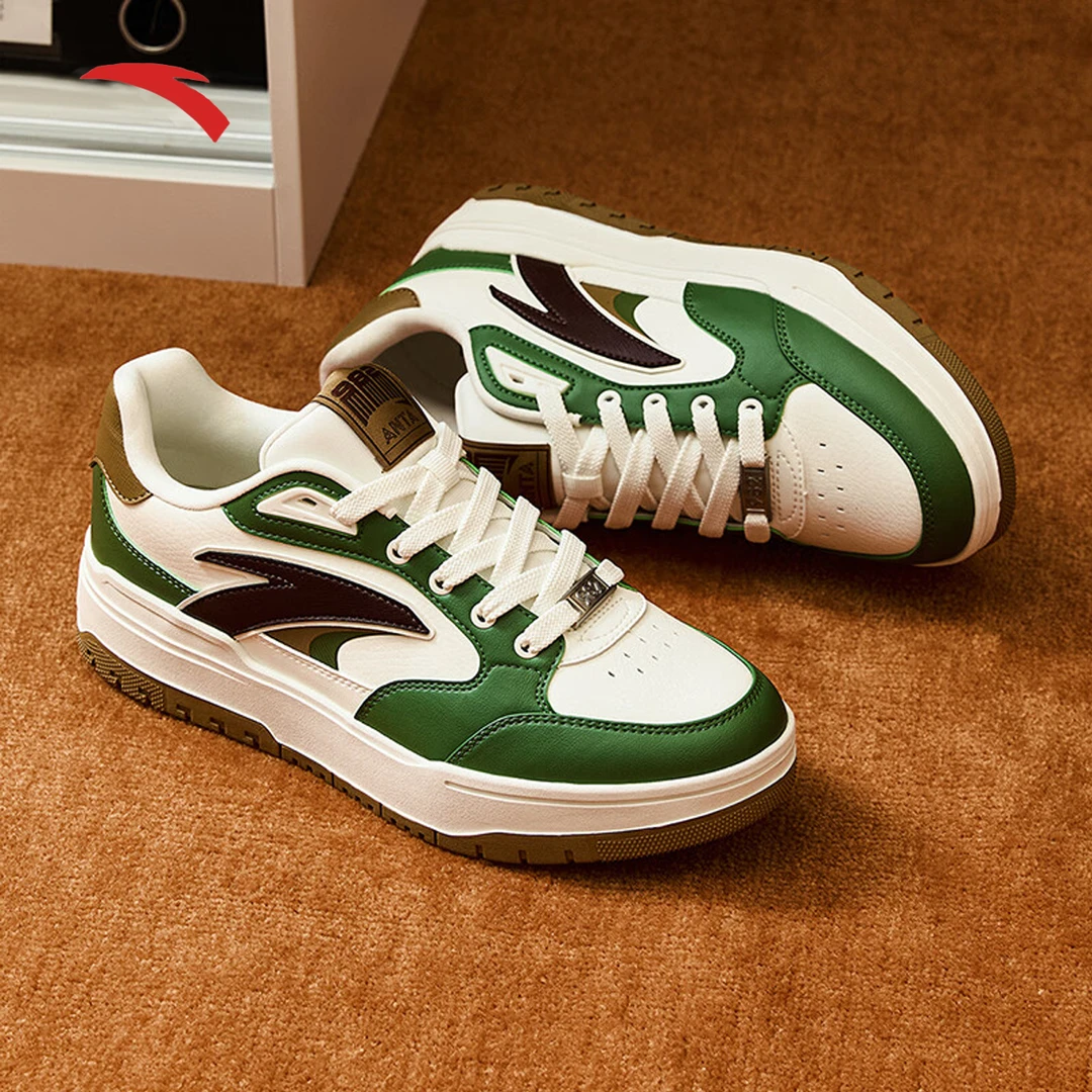 安踏982板鞋｜王一博同款男女秋冬新款厚底增高休闲板鞋112448068