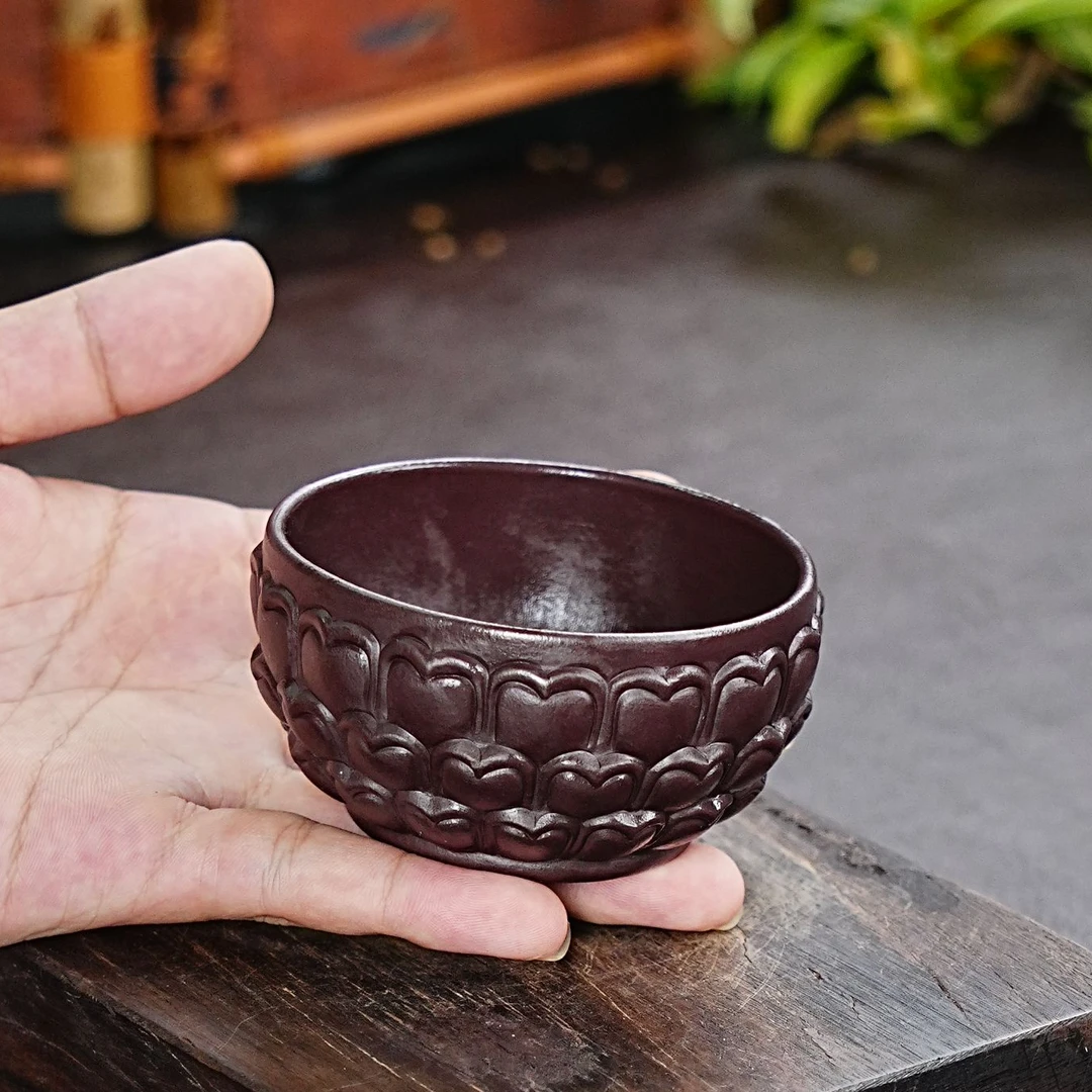 【2598禅心杯】宜兴原矿紫砂手工制作青蛙主人杯