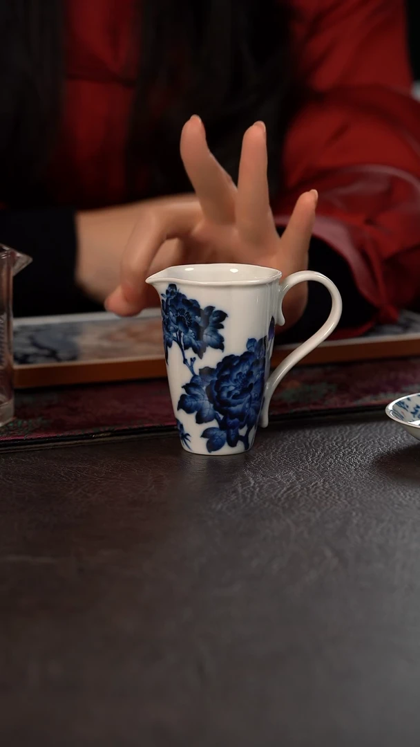 柴窑洪印慕明 牡丹手执公道