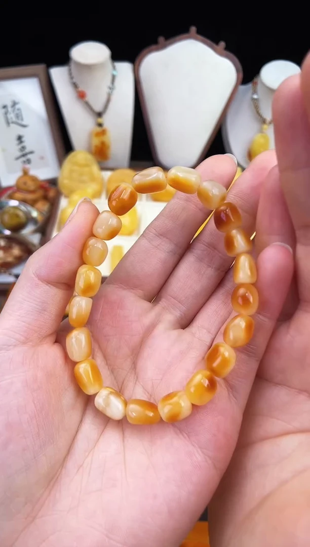 琥珀未镶嵌珠宝奇石柒月