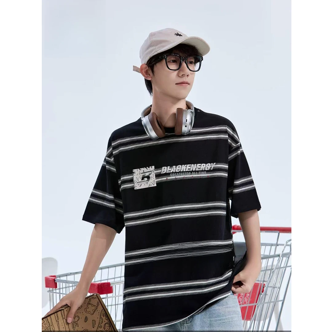 505798 韩版男童女童青少年休闲舒适时尚洋气日常百搭短袖