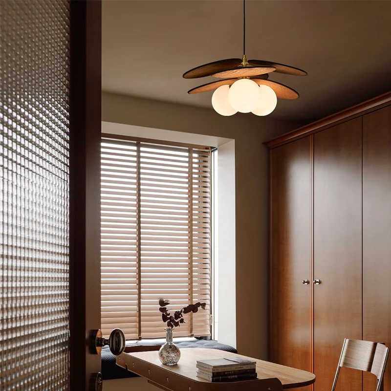 旭呈法式复古中古风主卧室灯吊灯日式餐桌餐厅灯书房阳台楼梯灯具