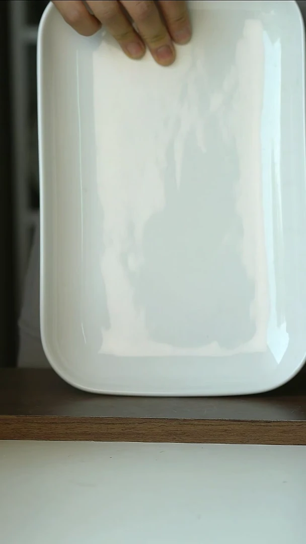 陶瓷微瑕极简白BD28cm方盘@4-2@