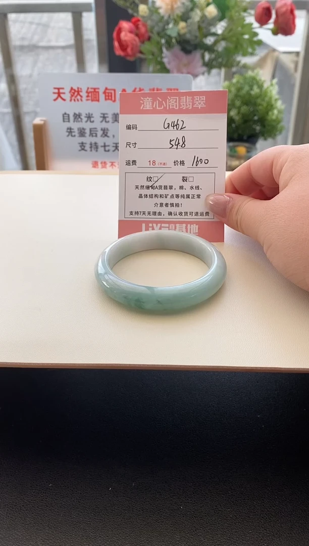 未镶嵌手镯翡翠54.8圈口 G462