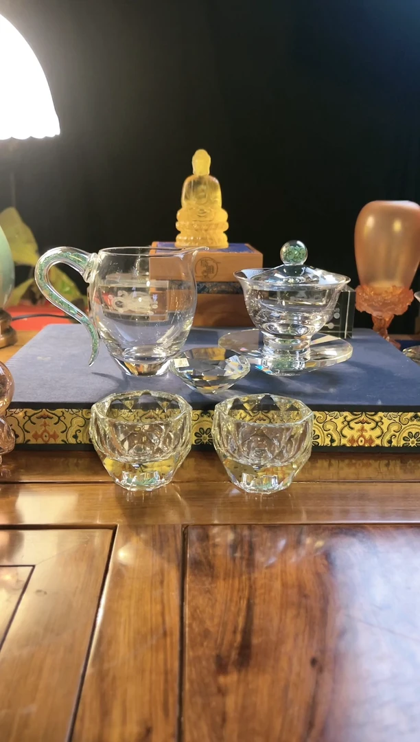 六件套水晶盖碗套装