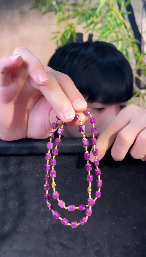 苏纪石（舒俱来）未镶嵌项链k金南非舒俱来老矿