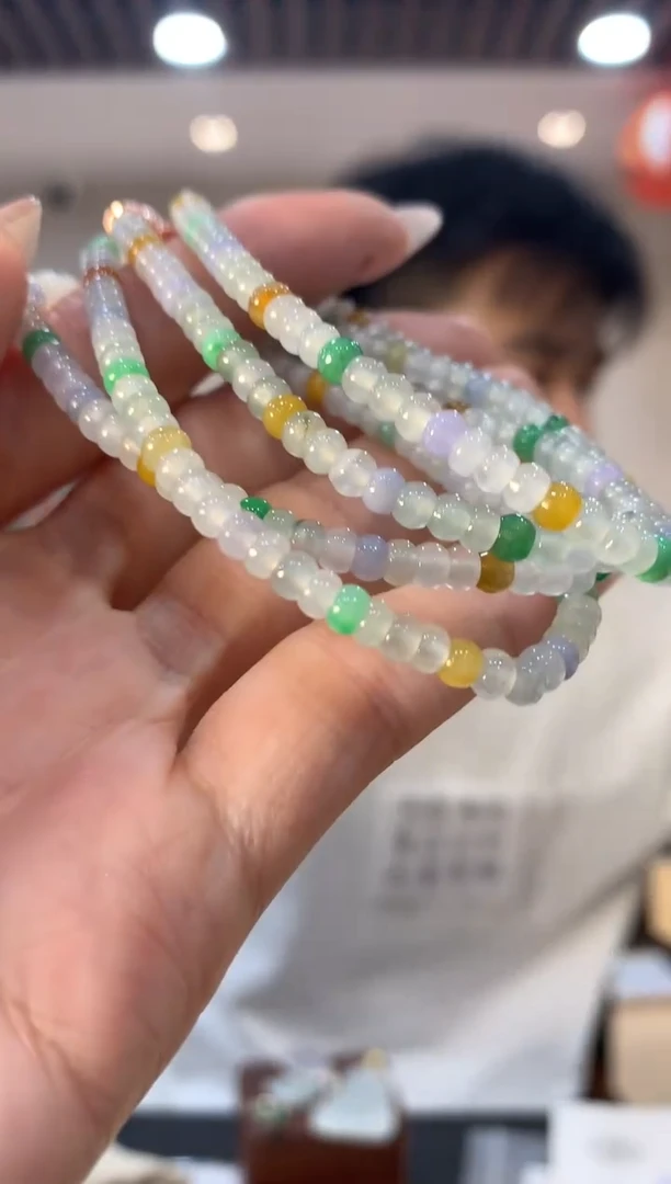 颈饰未镶嵌翡翠长串