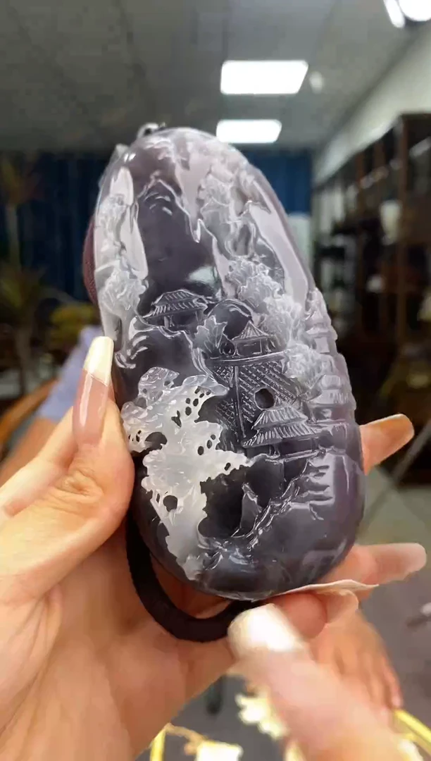 和田玉未镶嵌颈饰S665