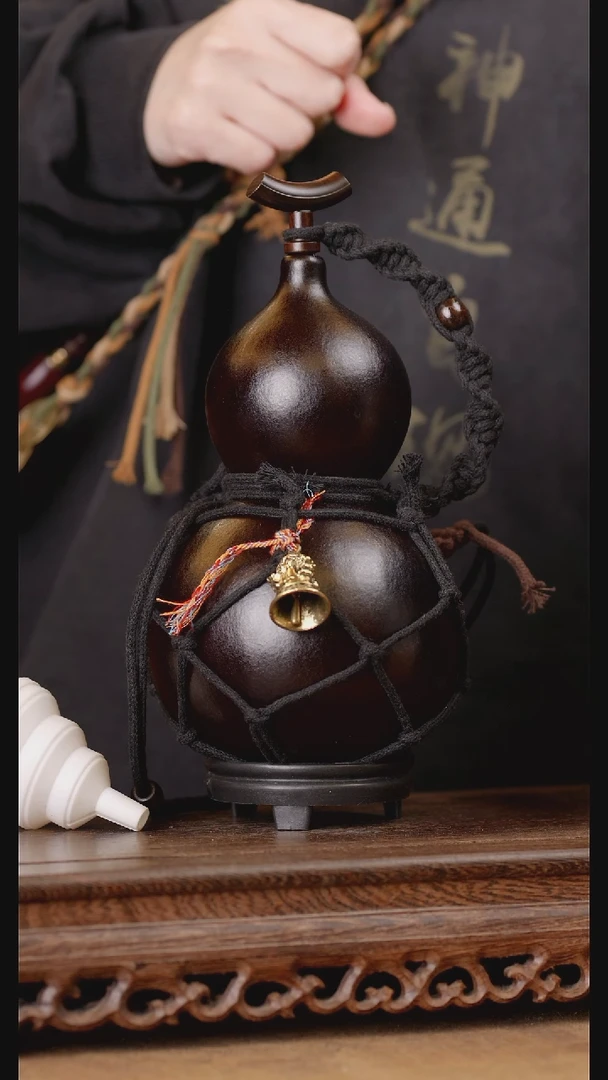 64号精品天然大漆酒葫芦一物一拍~