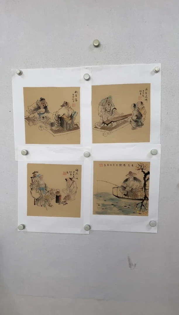 国画张松平国画一人一张