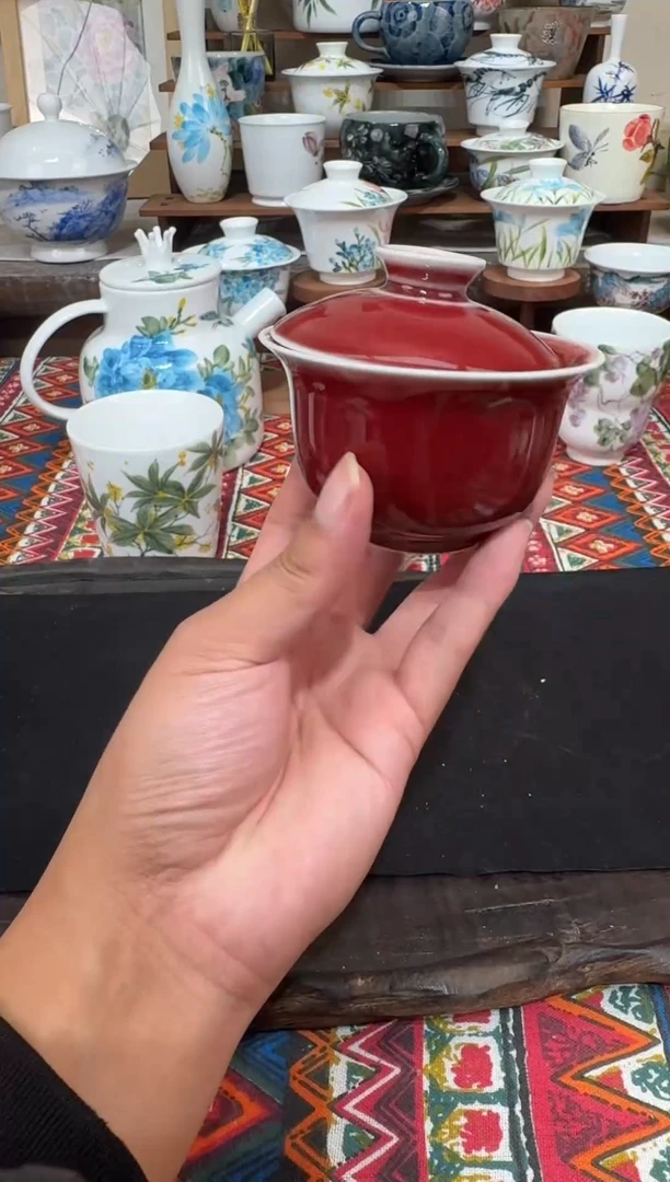 摆件景德镇高温釉下陶瓷