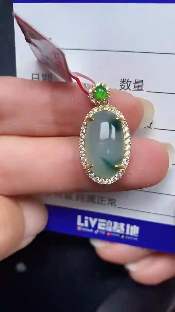 银S925镶嵌戒指翡翠8000
