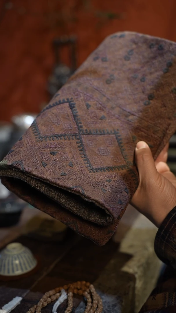 【闪购商品】原创柿染织锦茶席