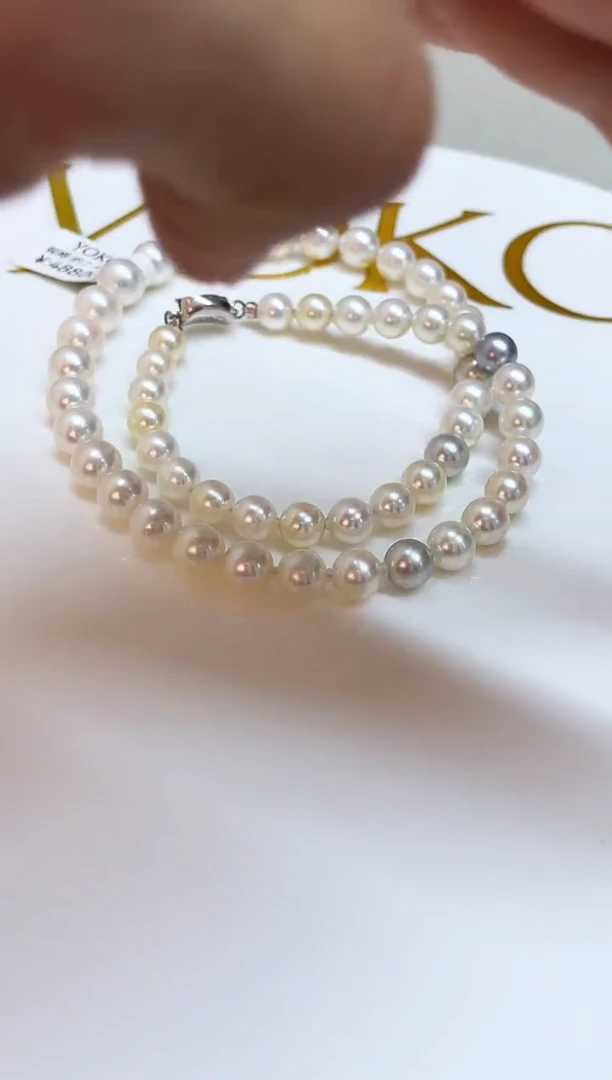 银S925镶嵌颈饰海水珍珠7-9mm