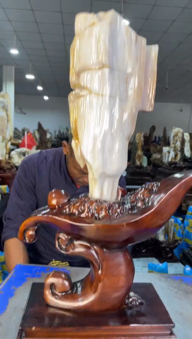 未镶嵌摆件硅化玉29