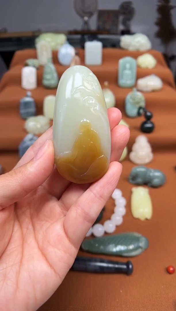 颈饰未镶嵌和田玉麦****记悟道