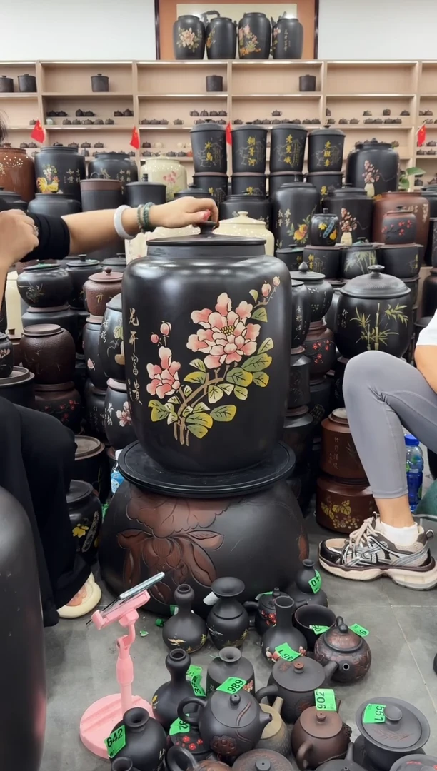 罐冷*完品茶缸高51cm 彩填 688