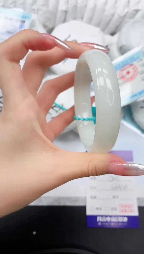 和田玉手镯未镶嵌2K208-63