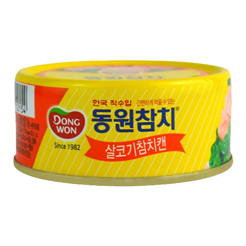 （26年到期）五罐韩国进口东远金枪鱼罐头原味100g