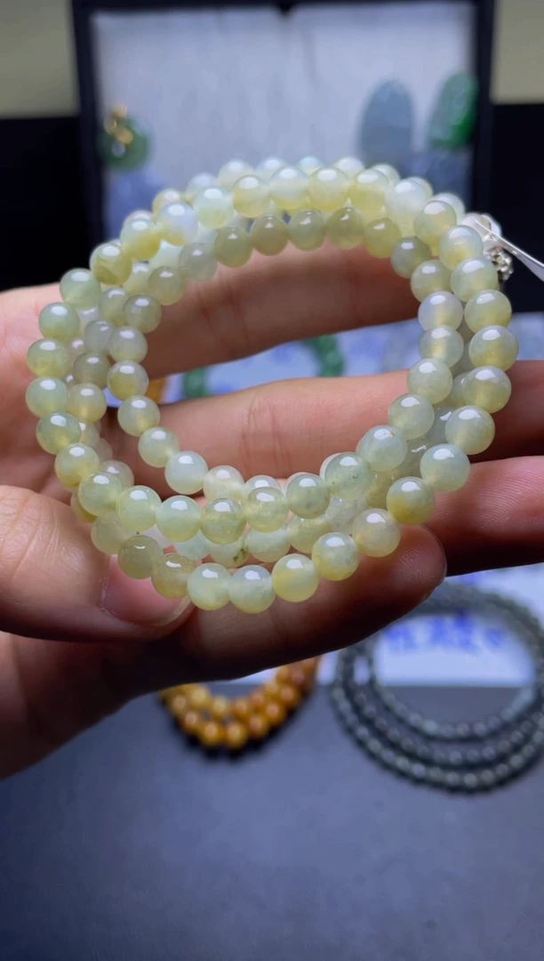 未镶嵌定制翡翠珠串