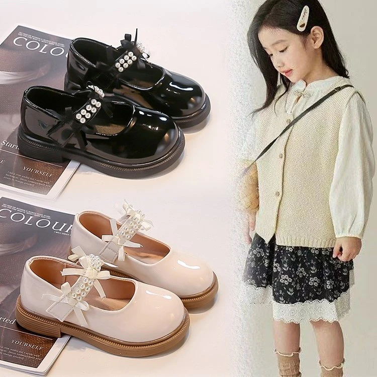 女童鞋子春秋公主鞋百搭新款女宝宝秋季单鞋玛丽珍小皮鞋儿童演出