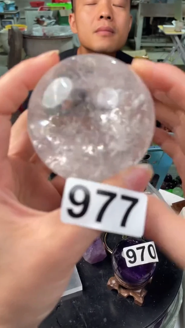 未镶嵌水晶大型摆件（非配饰）白水晶球977