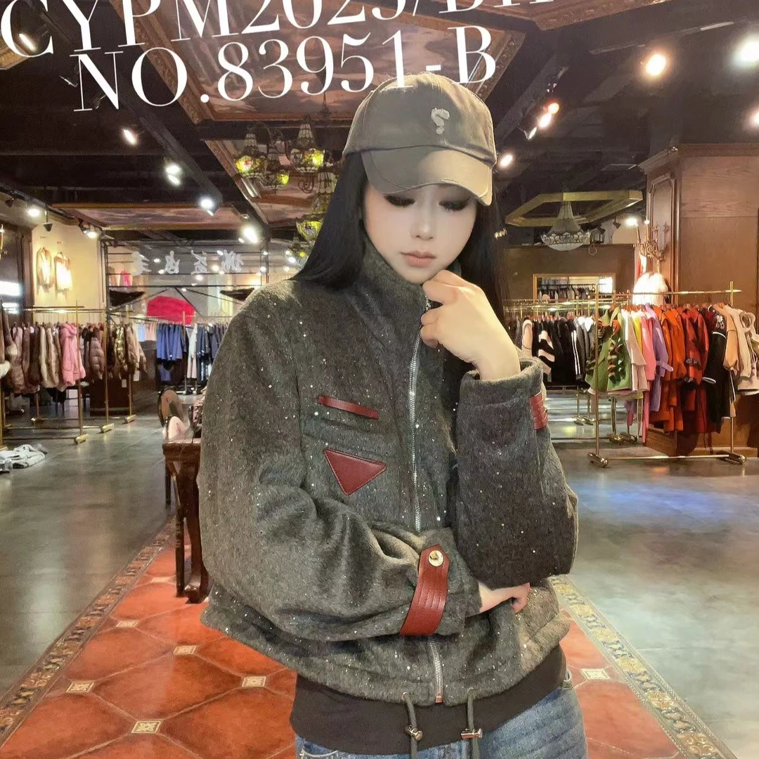 【CY】83951-B  2025新款小众设计师款毛呢外套