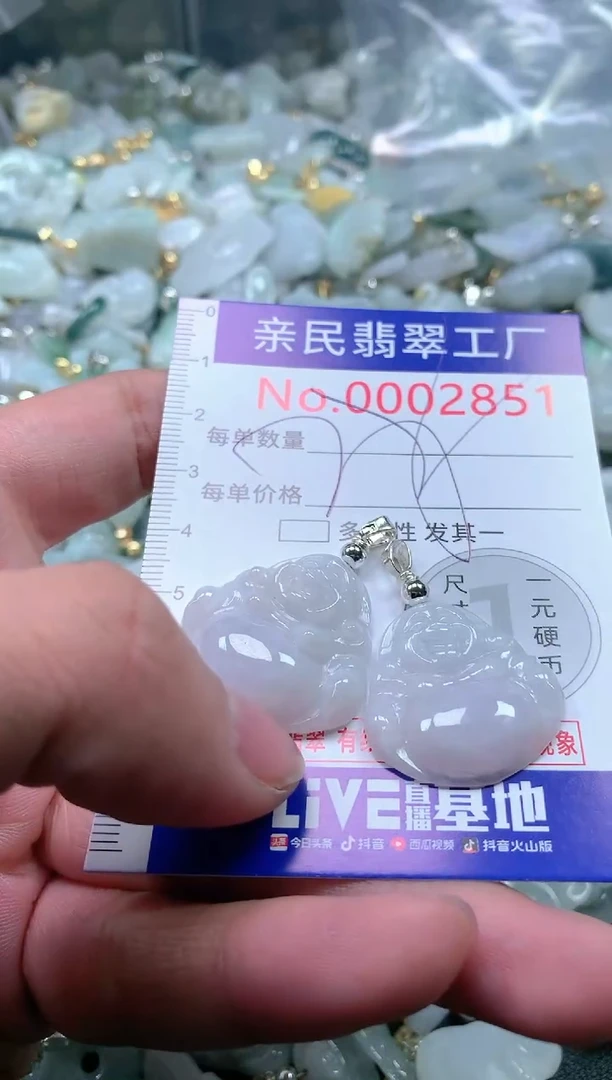 【闪购商品】翡翠吊坠(不含链)未镶嵌2851多样性发一单（一单2个
